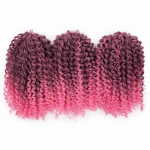 Codite de par Afro Marley de 20 cm 007 Ombre Crochet Braids Brunet - Roz Neon Codite de par Afro Marley de 20 cm 007 Ombre Crochet Braids Brunet - Roz Neon